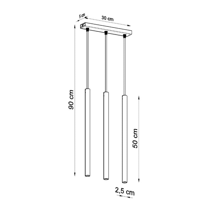 Lampa suspendata PASTELO 3 alb SL.0466