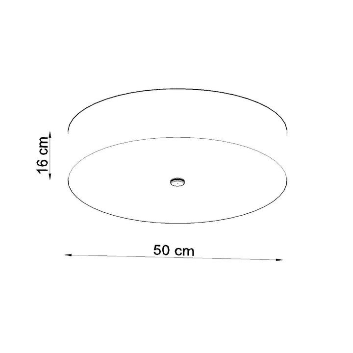 Plafoniera SKALA 50 negru SL.0762