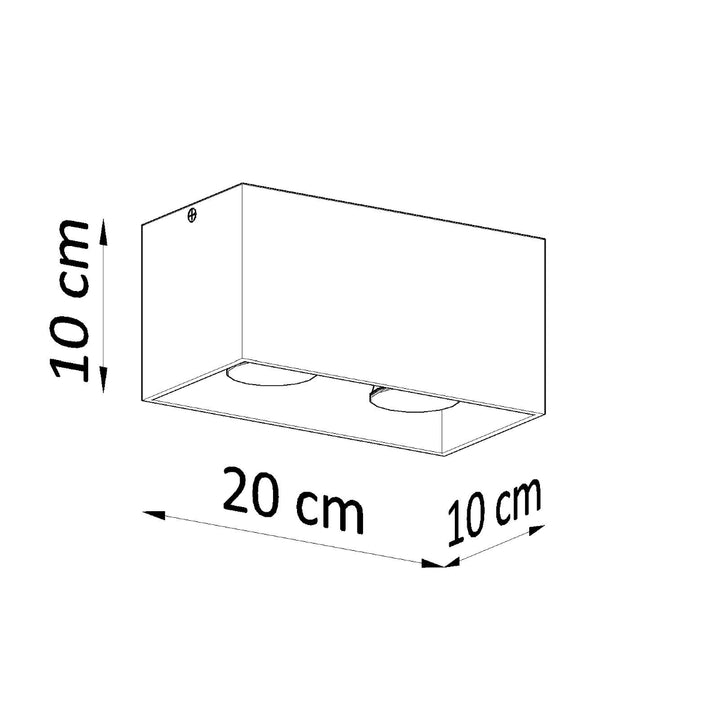 Plafoniera QUAD gri SL.0382