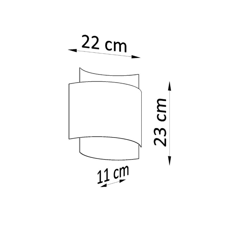 Aplica de perete IMPACT alb SL.0857