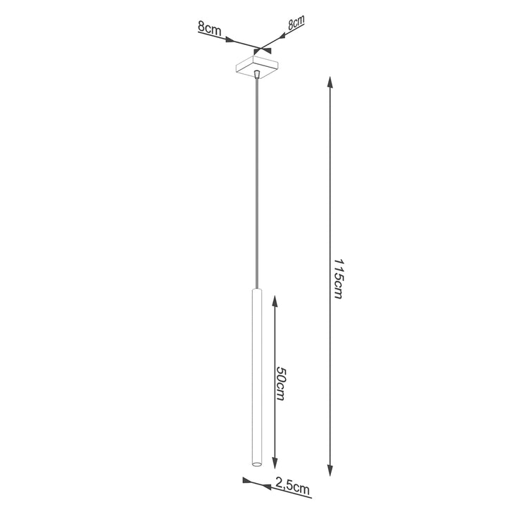 Lampa suspendata PASTELO 1 auriu SL.1170