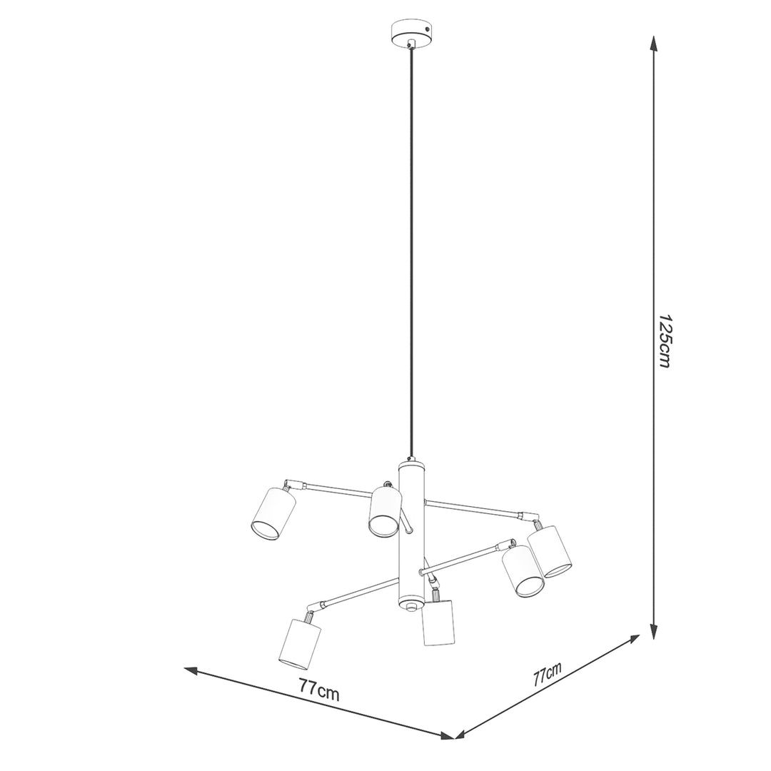 Candelabru LEMMI 6 alb SL.1206