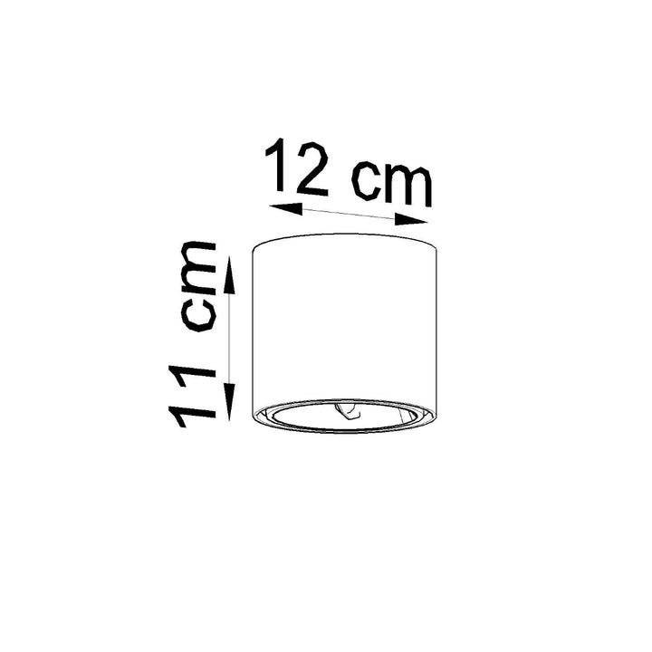 Plafoniera TIUBE gri SL.0696