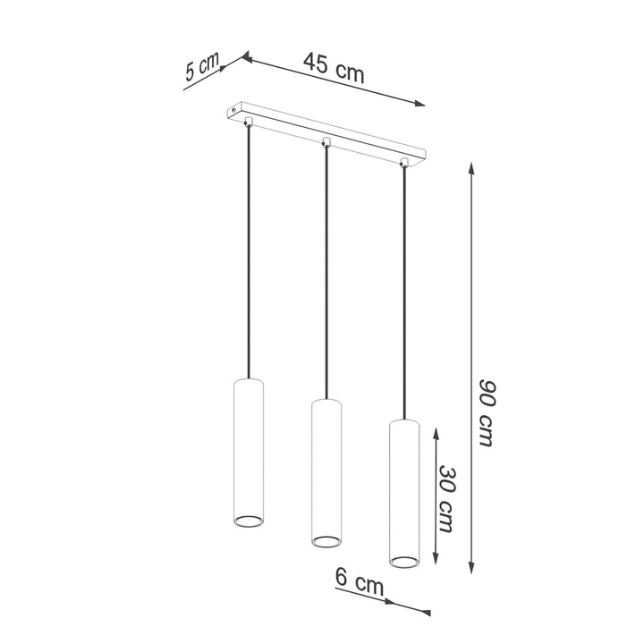 Lampa suspendata LAGOS 3 auriu lustruit SL.1201