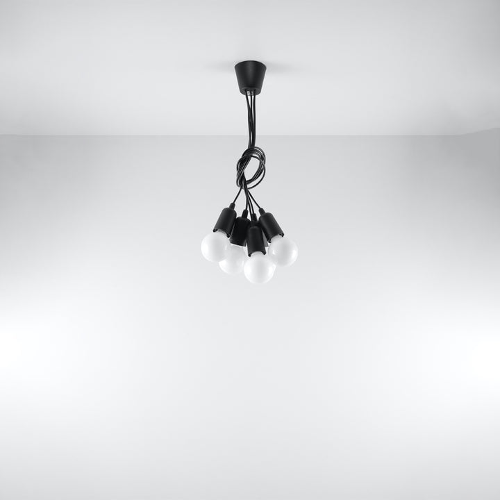 Lampa suspendata DIEGO 5 negru SL.0574