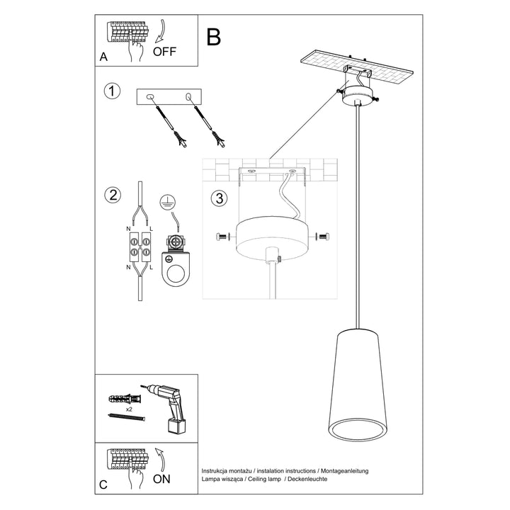 Lampa suspendata din ceramica GULCAN SL.0849