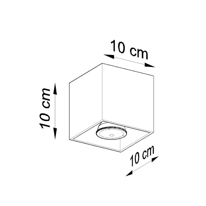 Plafoniera QUAD 1 gri SL.0024