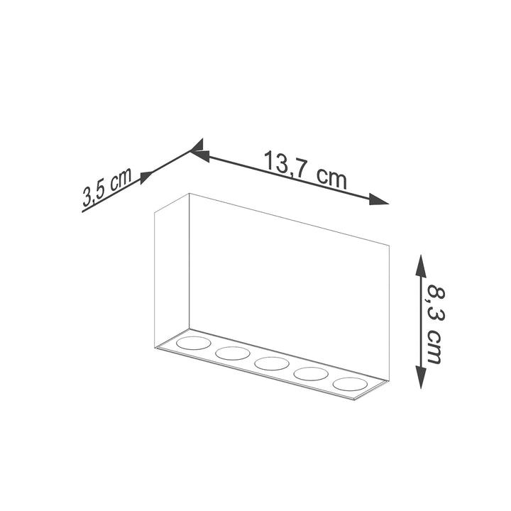 Plafoniera SOLE negru LED SL.1212