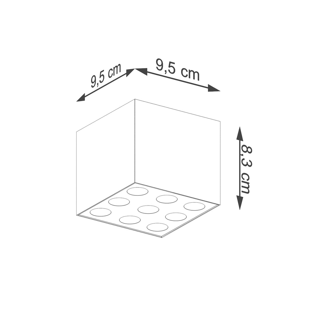 Plafoniera OZZY negru LED SL.1211