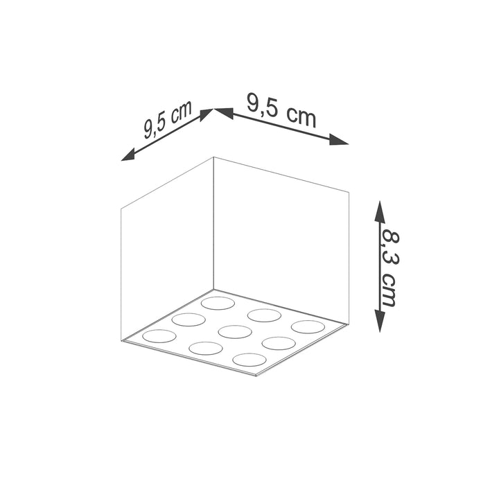 Plafoniera OZZY negru LED SL.1211