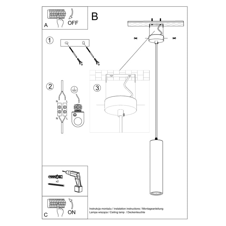 Lampa suspendata din ceramica NANCY SL.0843