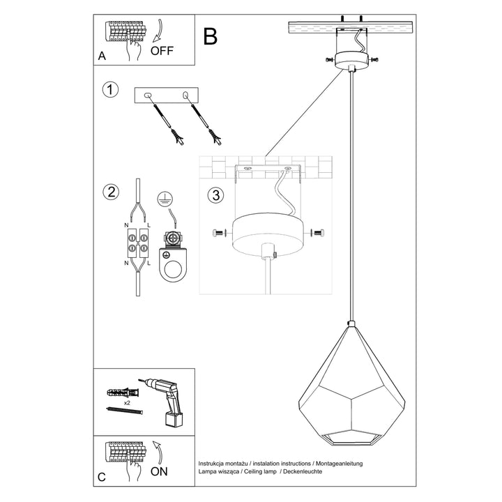 Lampa suspendata din ceramica PAVLUS SL.0844