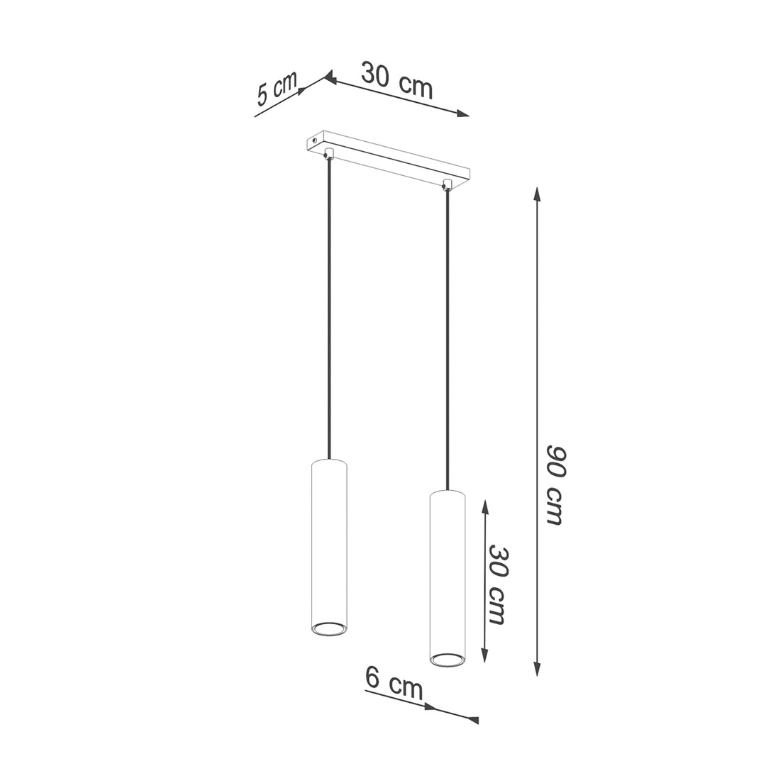 Lampa suspendata LAGOS 2 auriu lustruit SL.1241