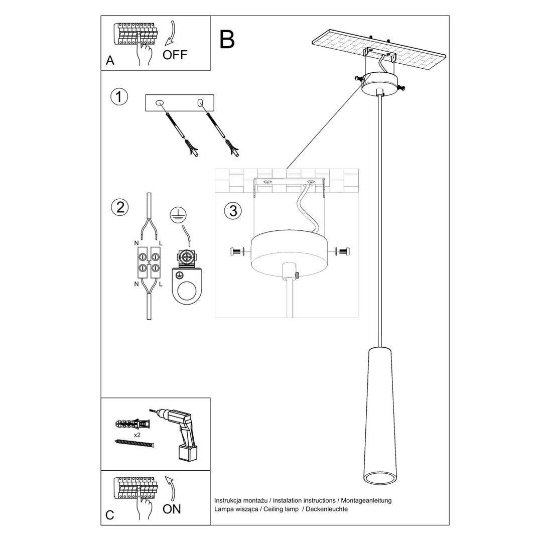 Lampa suspendata din ceramica ELECTRA SL.0845