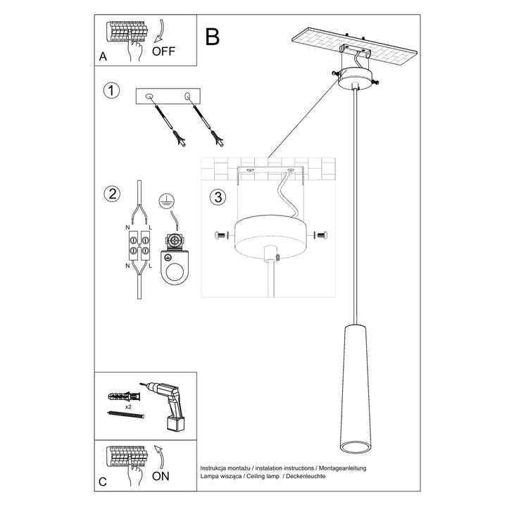 Lampa suspendata din ceramica ELECTRA SL.0845