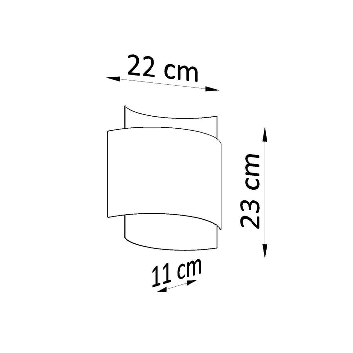 Aplica de perete IMPACT negru SL.0858