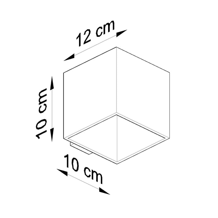 Aplica de perete QUAD 1 alb SL.0059