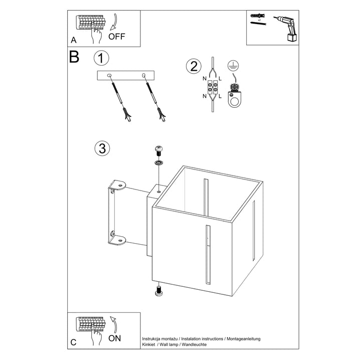 Aplica de perete PIXAR gri SL.0396