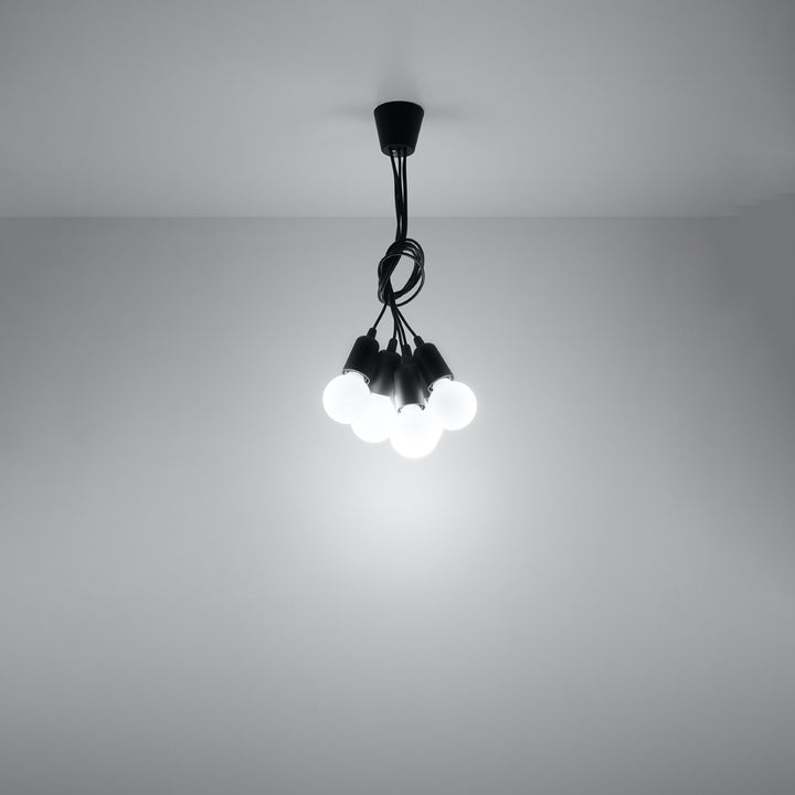 Lampa suspendata DIEGO 5 negru SL.0574