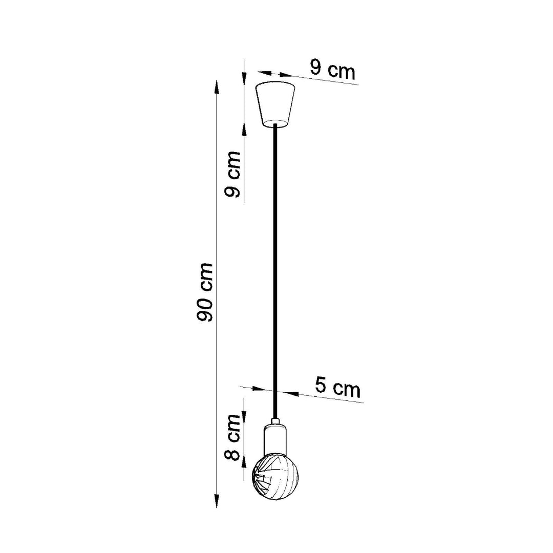 Lampa suspendata DIEGO 1 gri SL.0575