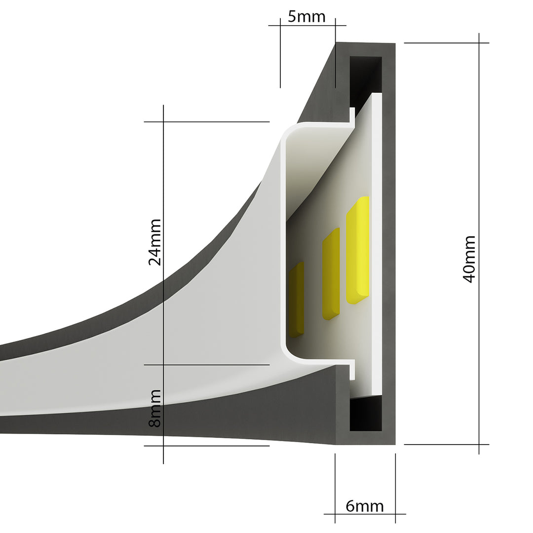 Lustra in forma de cerc RIO 55 alb 4000K TH.107