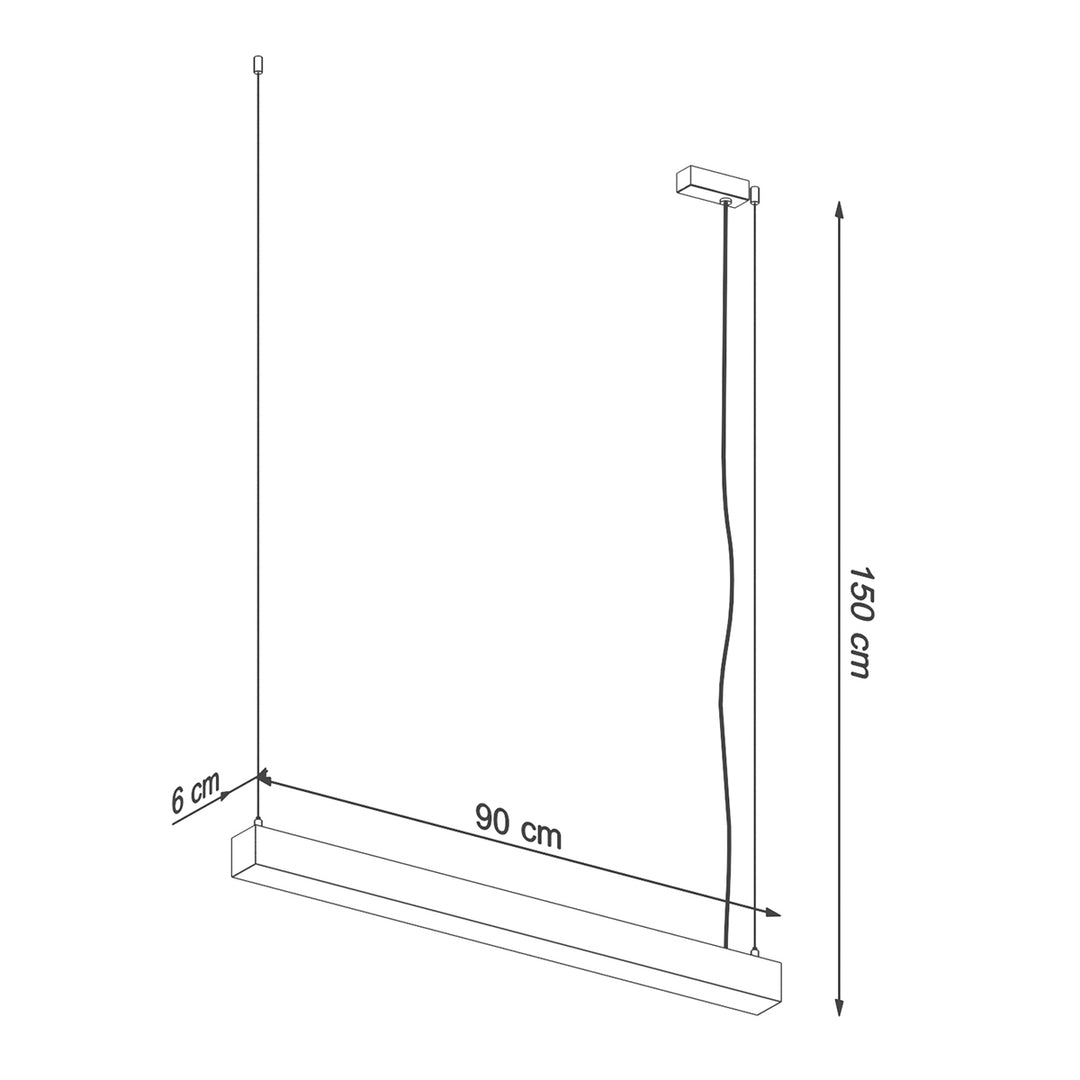 Lampa suspendata PINNE 118 alb TH.065