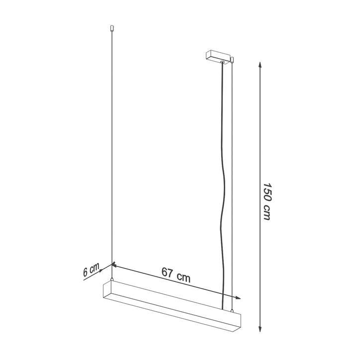 Lampa suspendata PINNE 67 alb TH.029