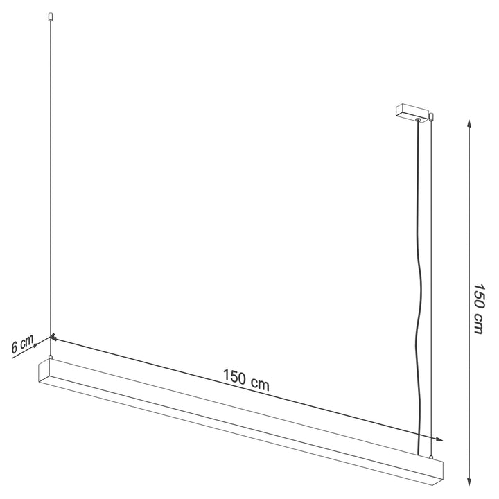 Lampa suspendata PINNE 150 alb TH.083