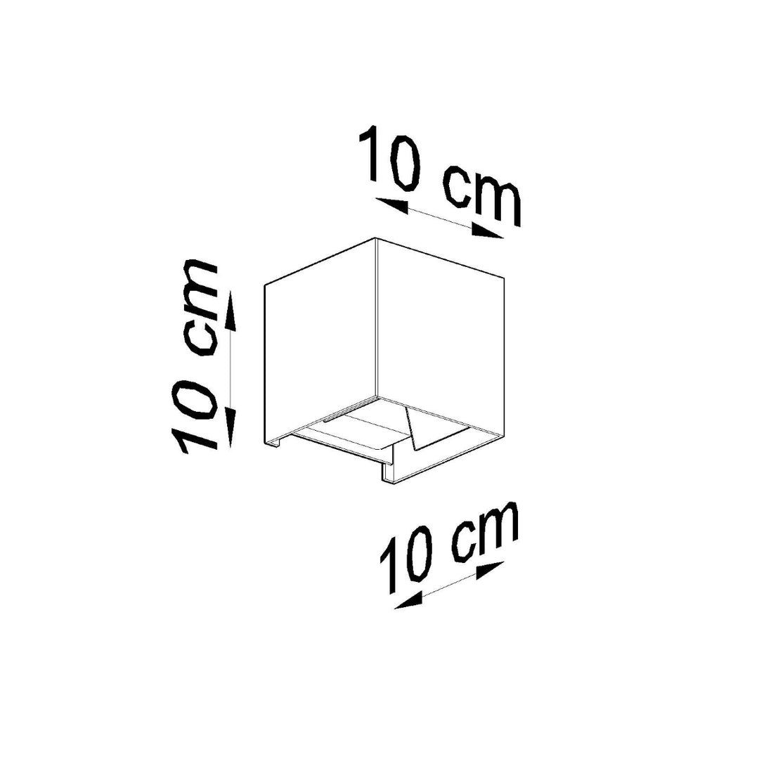 Aplica de perete LUCA negru LED IP54 SL.0545