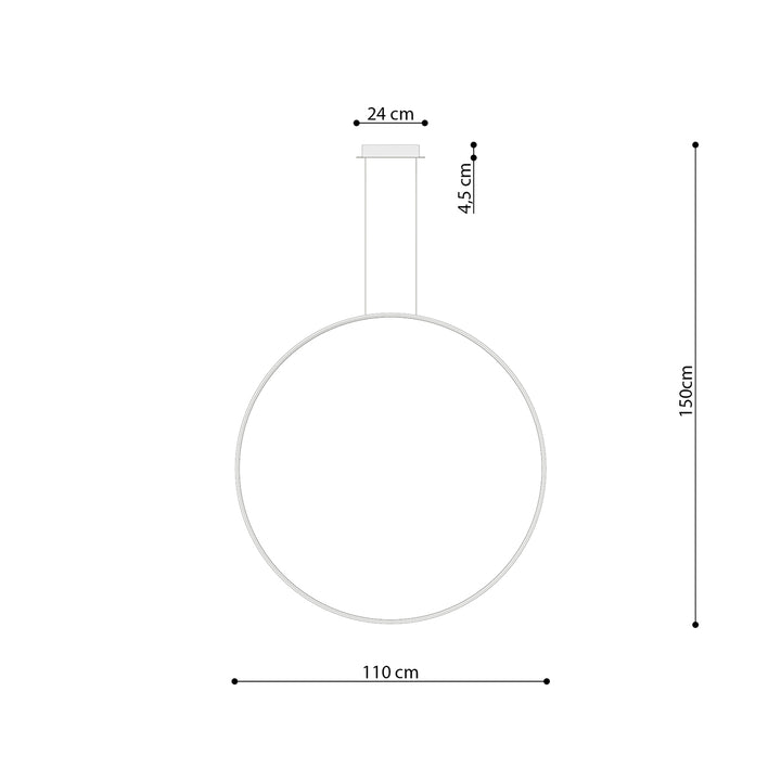 Lampa suspendata RIO 110 auriu LED 4000K TH.171