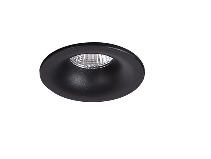 Spot incastrat Max Yuca Fixed negru 3w Maxlight H0103