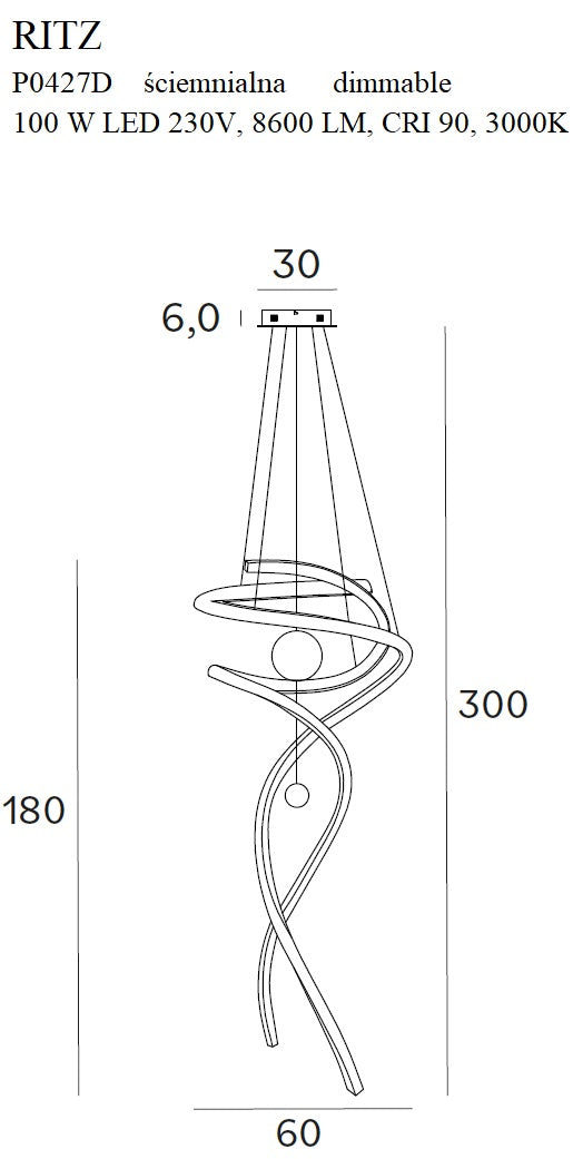 Lustra RITZ Maxlight P0427D