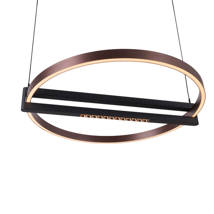 Lustra suspendata SINGAPUR cu baza rotunda Maxlight P0552