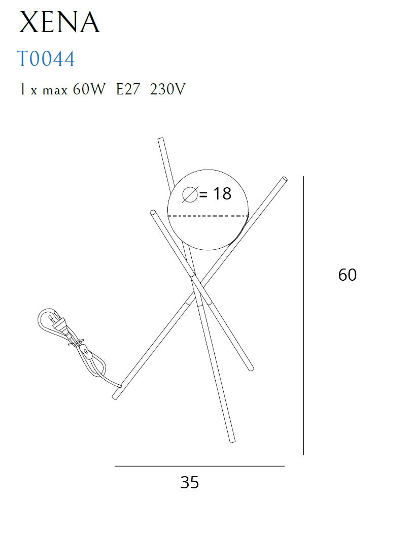 Lampa de masa Xena Maxlight T0044