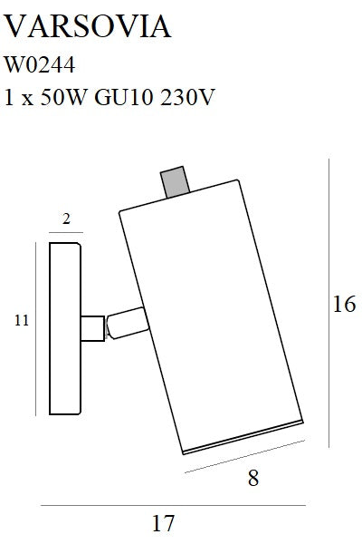 Aplica de perete Varsovia Maxlight W0244