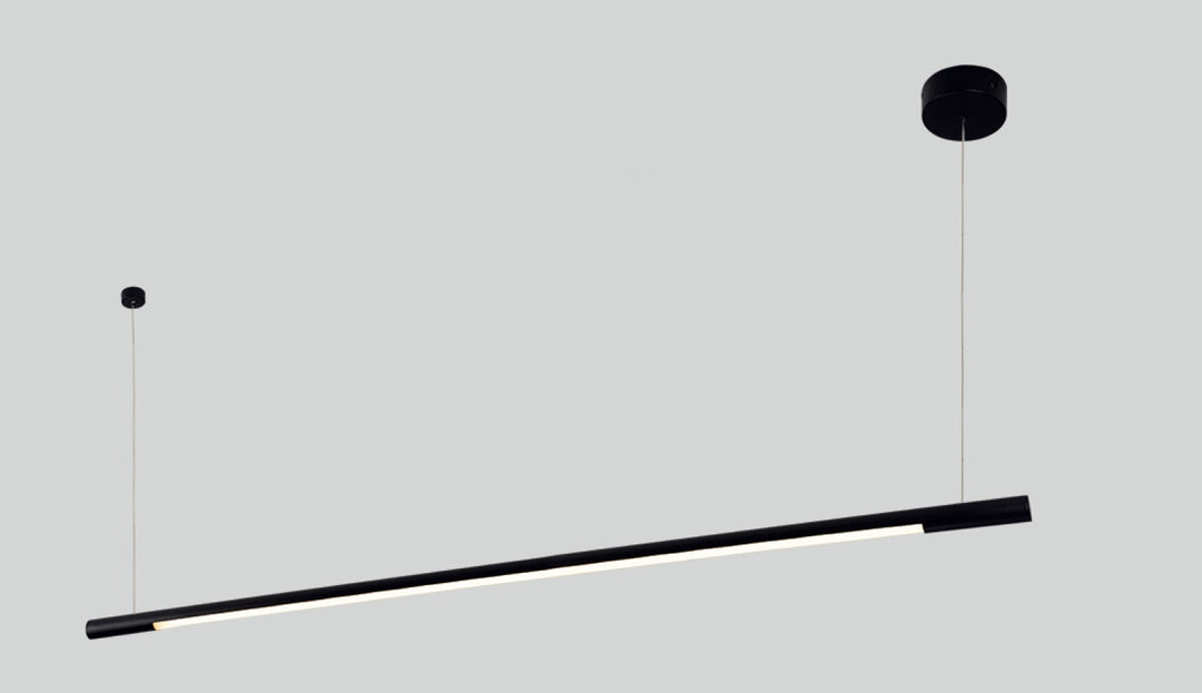 Lustra suspendata Organic Horizon 150cm neagra dimabila Maxlight P0358d