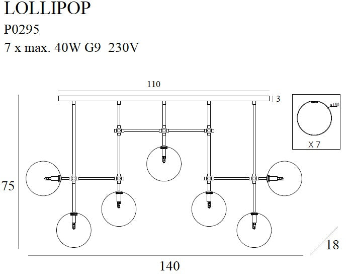 Lustra Lollipop Maxlight P0295