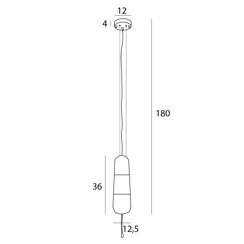 Pendul Mauri 1 sticla champagne Maxlight P0589