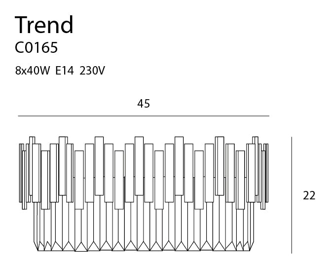 Plafoniera Trend 45cm Maxlight C0165