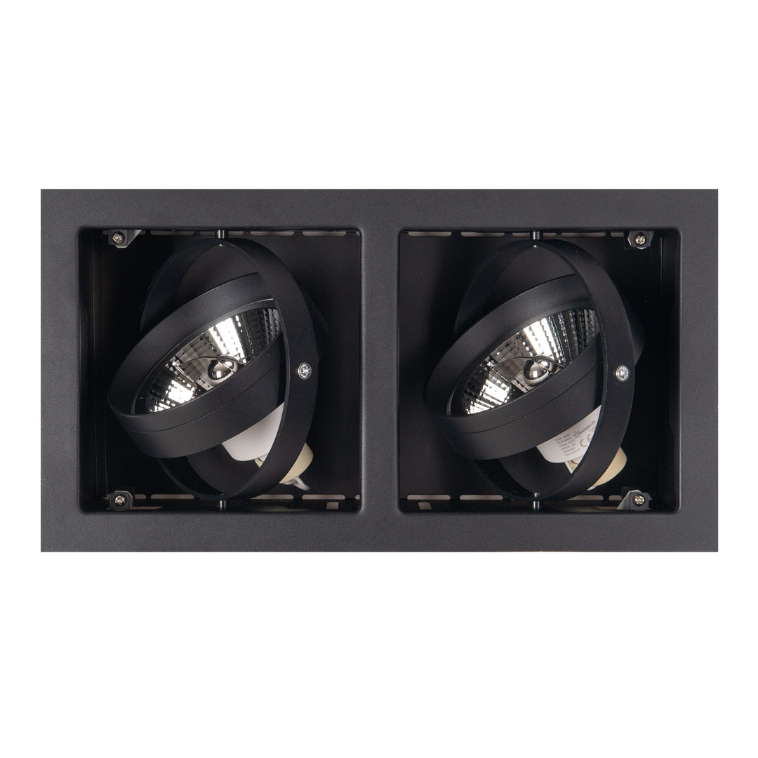 Spot incastrat Matrix Ii negru Maxlight H0049