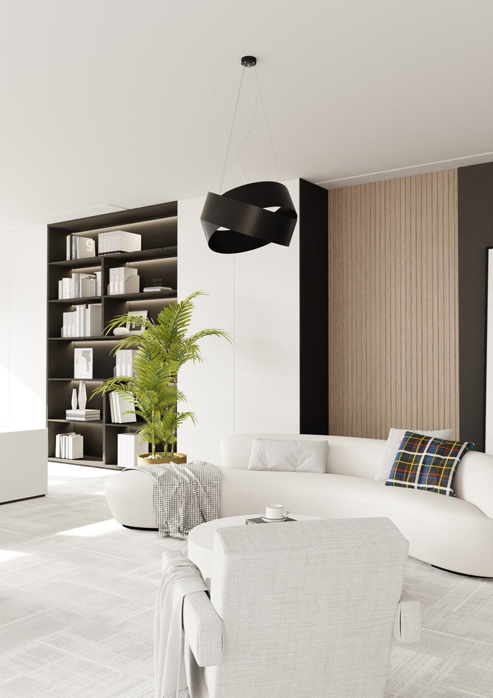 Lustra suspendata VIENO neagra