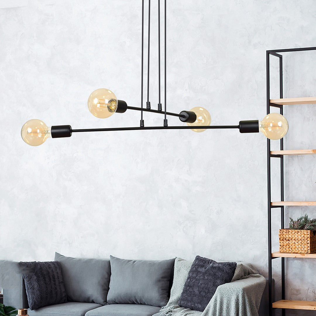 Lustra suspendata MULTIPO 4 neagra