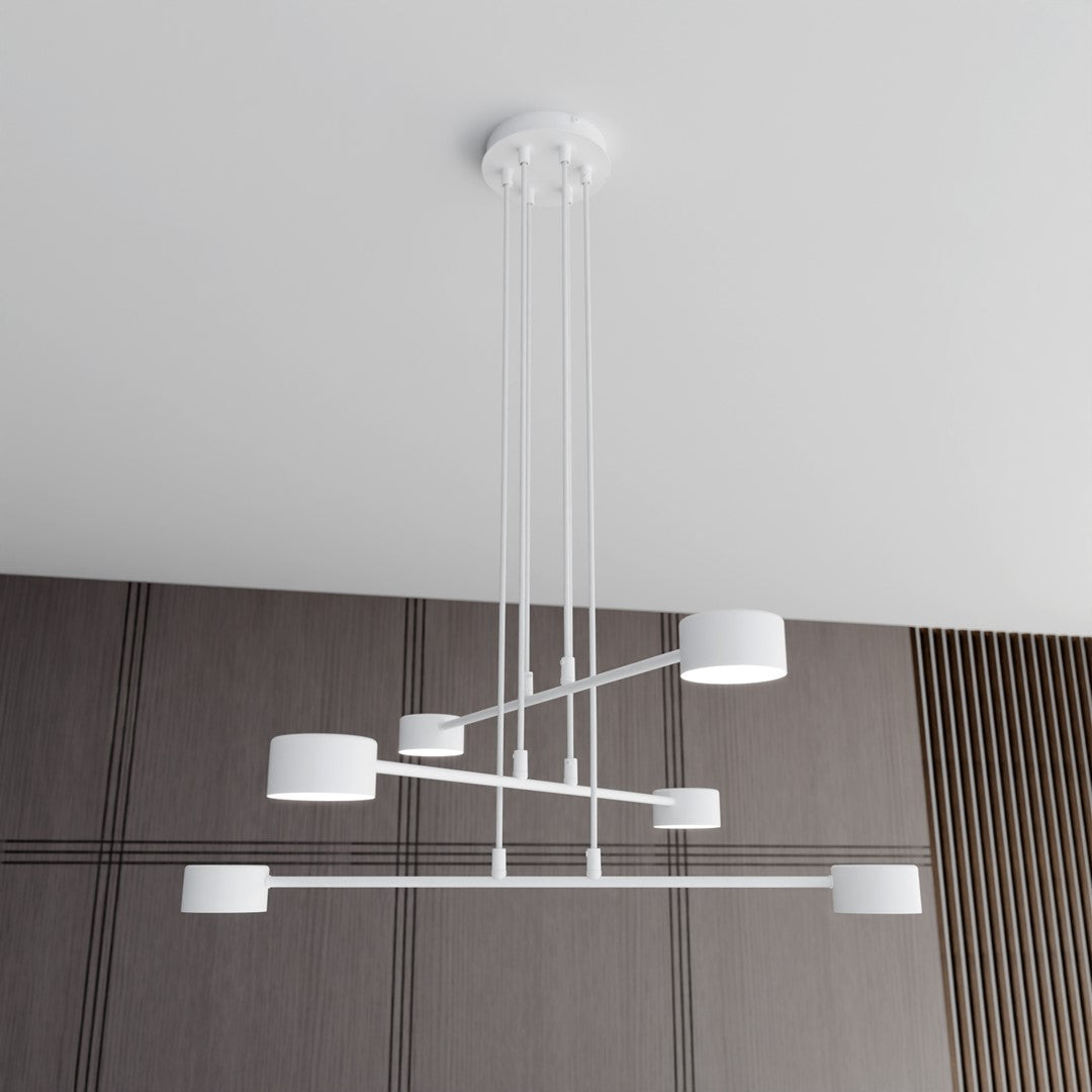 Lustra suspendata MODUS 6 alba
