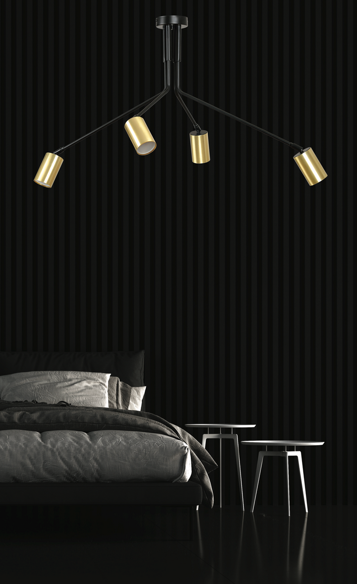 Lustra cu 4 lumini VERNO 4 BLACK