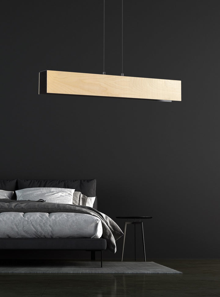 Lustra suspendata liniara CARLO 3 neagra