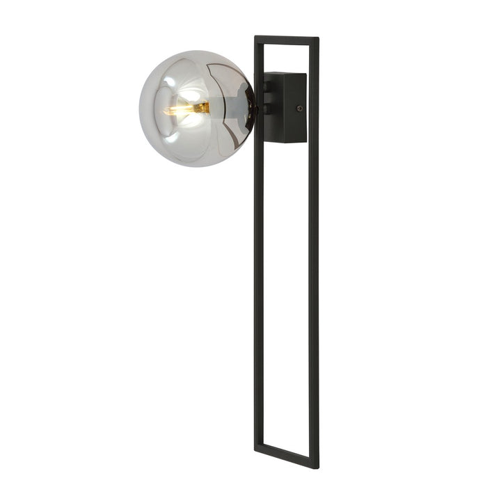 Plafoniera IMAGO 1B neagra cu abajur grafit