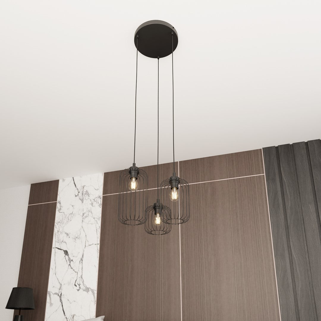 Lustra suspendata VANDER 3PREM neagra