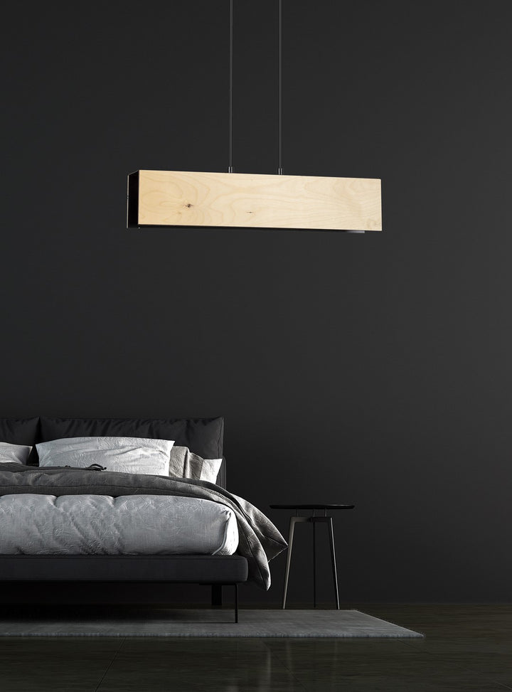 Lustra suspendata liniara CARLO 2 neagra