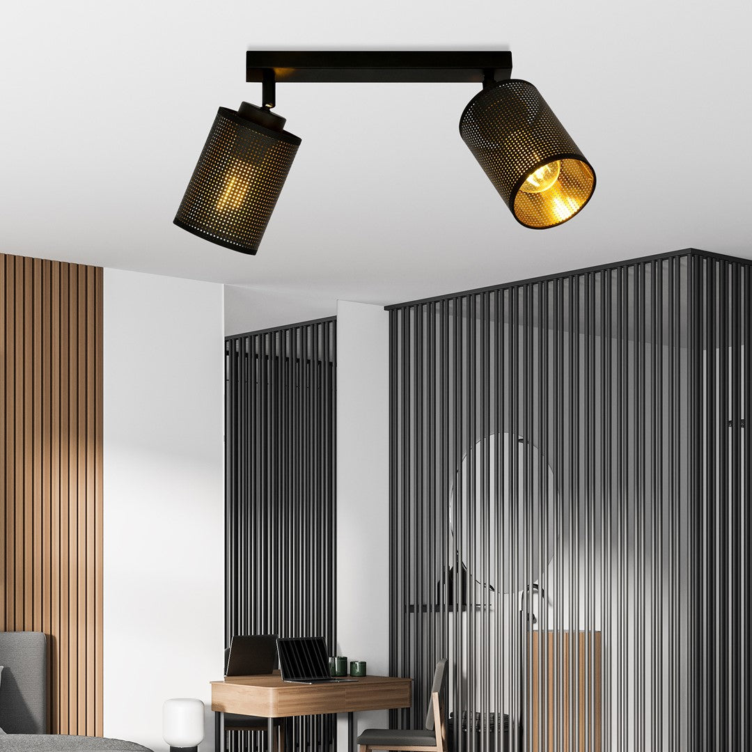 Plafoniera BRONX 2 neagra