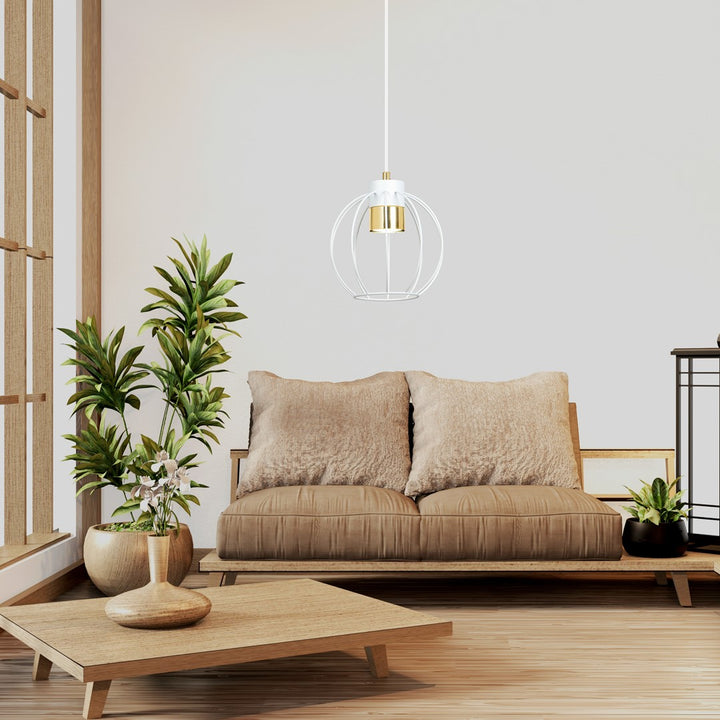 Pendul AJAX 1 alba/auriu